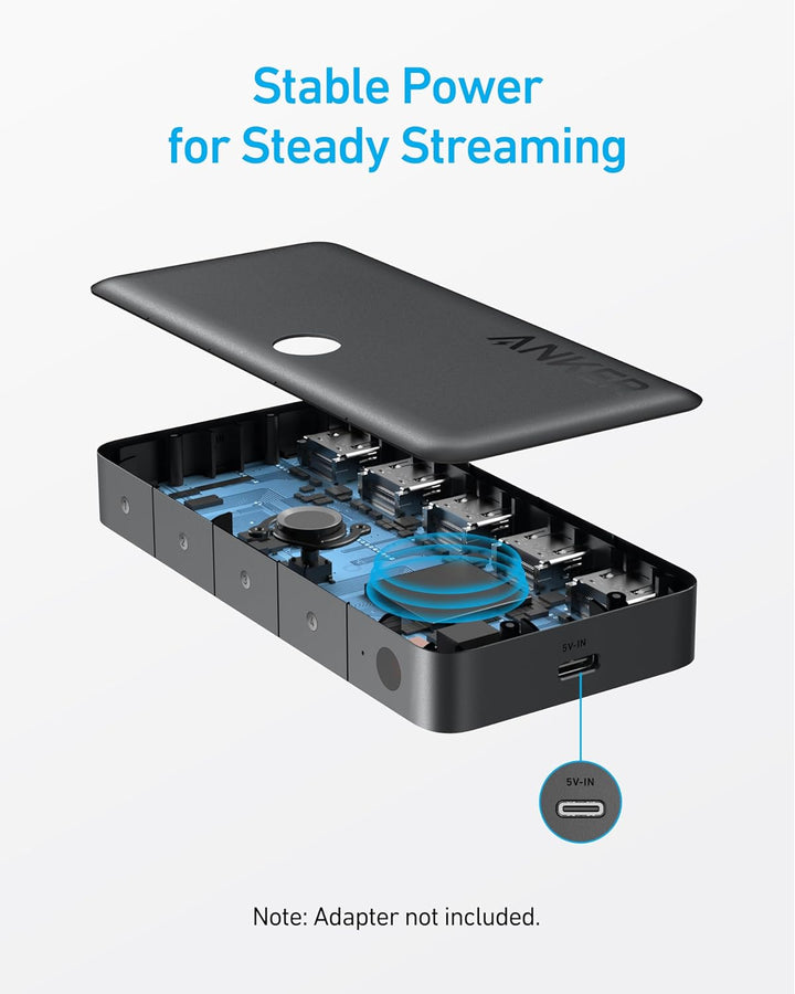 Anker HDMI Switch, 4K@60Hz Umschalter, 4 in 1 Gerät mit glatter Oberfläche, unterstützt HDR, 3D, Dol