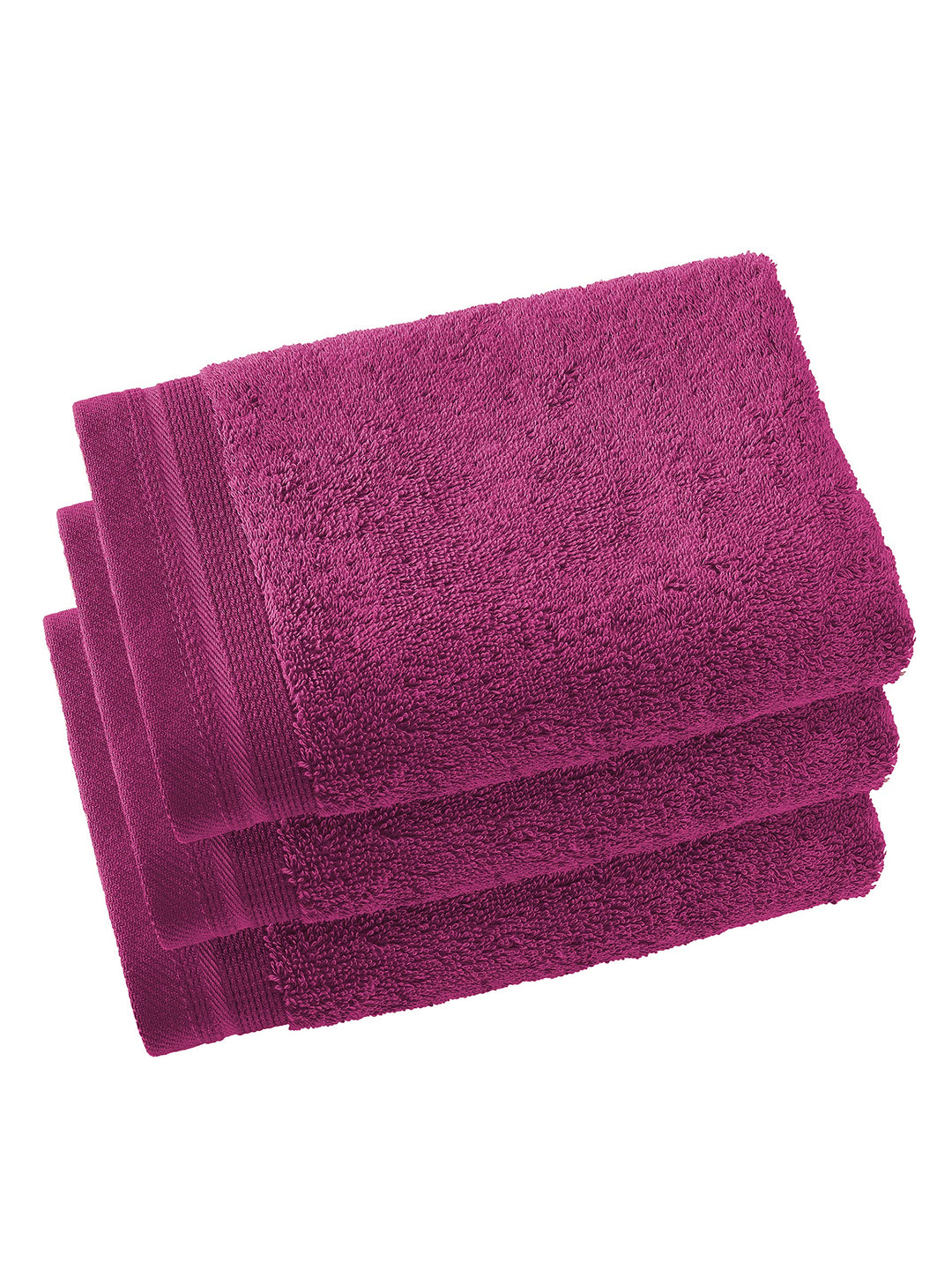 De Witte Lietaer Contessa Luxe Gästehandtücher, Baumwolle, Magenta, 40 x 60 cm, 3 Stück 40x60 Magent