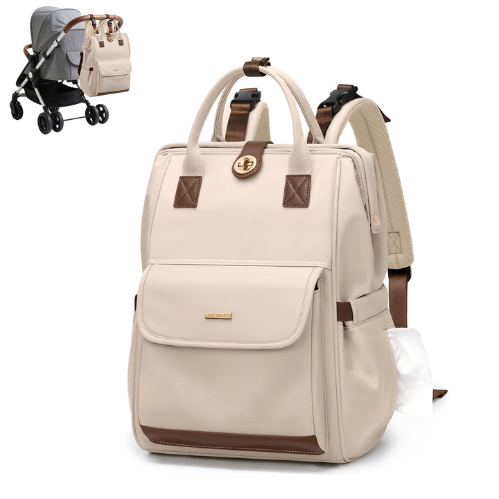 Wickeltasche, Rucksack, multifunktional, wasserabweisend, mit Haken, lässige Wickeltasche zum Aufhän