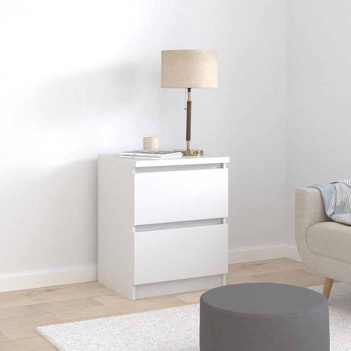 Ikea MALM – Kommode mit 2 Schubladen, Weiss – 40 x 55 cm 1 Weiss, 1 Weiss