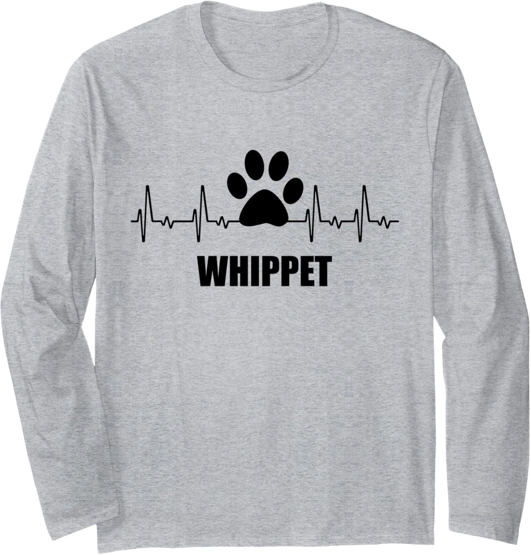 Herzschlag für Hundefreunde, Whippet Langarmshirt