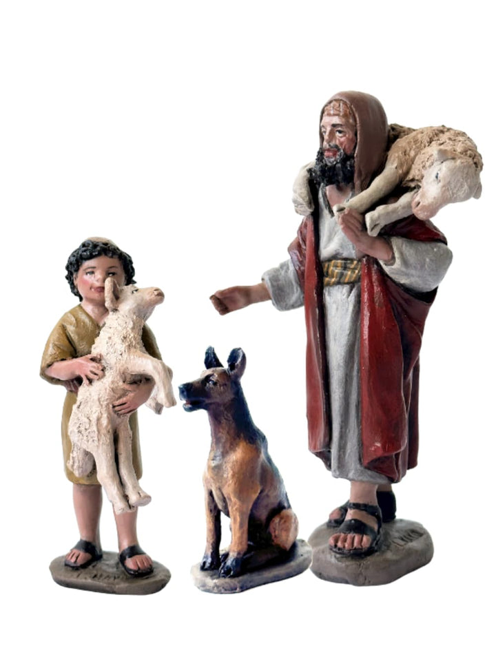 Triciclo Editores Hirten und Hund Krippenfiguren (Hirten und Hund), Hirten und Hund