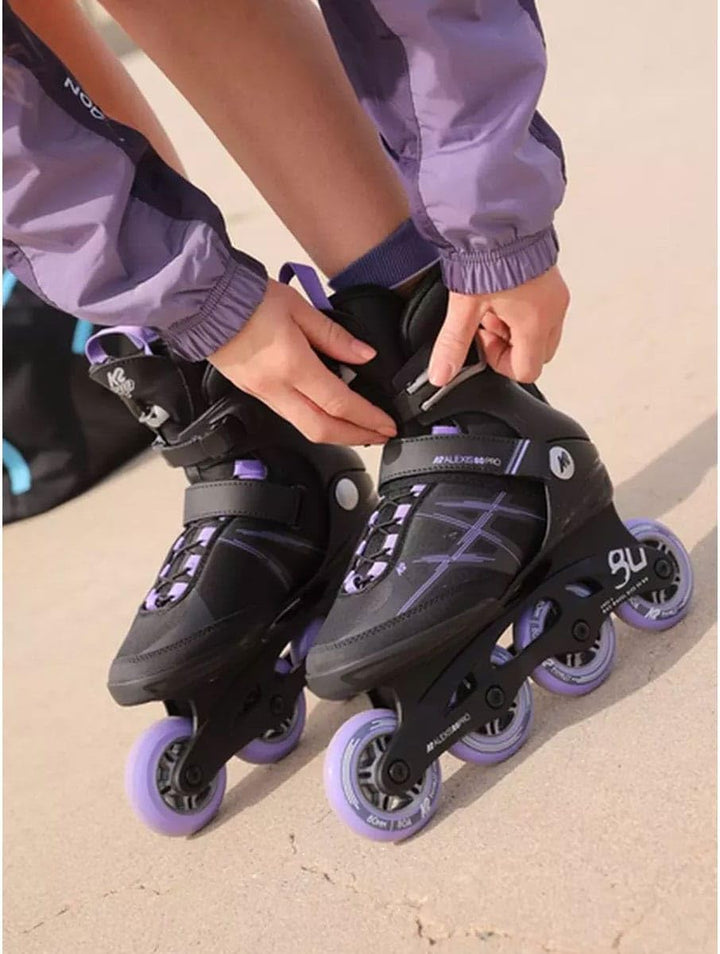 K2 Damen Alexis 80 Pro Inline Skates EU: 40 (UK: 6.5 / US: 9) black - lavendar, EU: 40 (UK: 6.5 / US