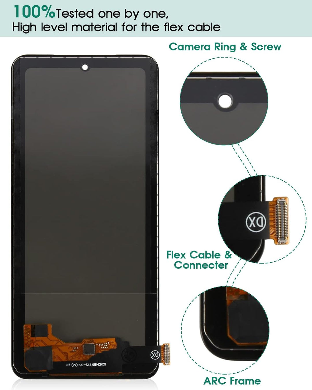 Für Xiaomi Redmi Note 11S 4G LCD Display Für Xiaomi Redmi Note 11 4G Bildschirm Ersatz Für Xiaomi Po