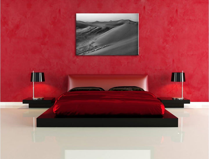 Pixxprint riesige Sandhügel als Leinwandbild/Grösse: 100x70 / Wandbild/Kunstdruck/fertig bespannt, 1