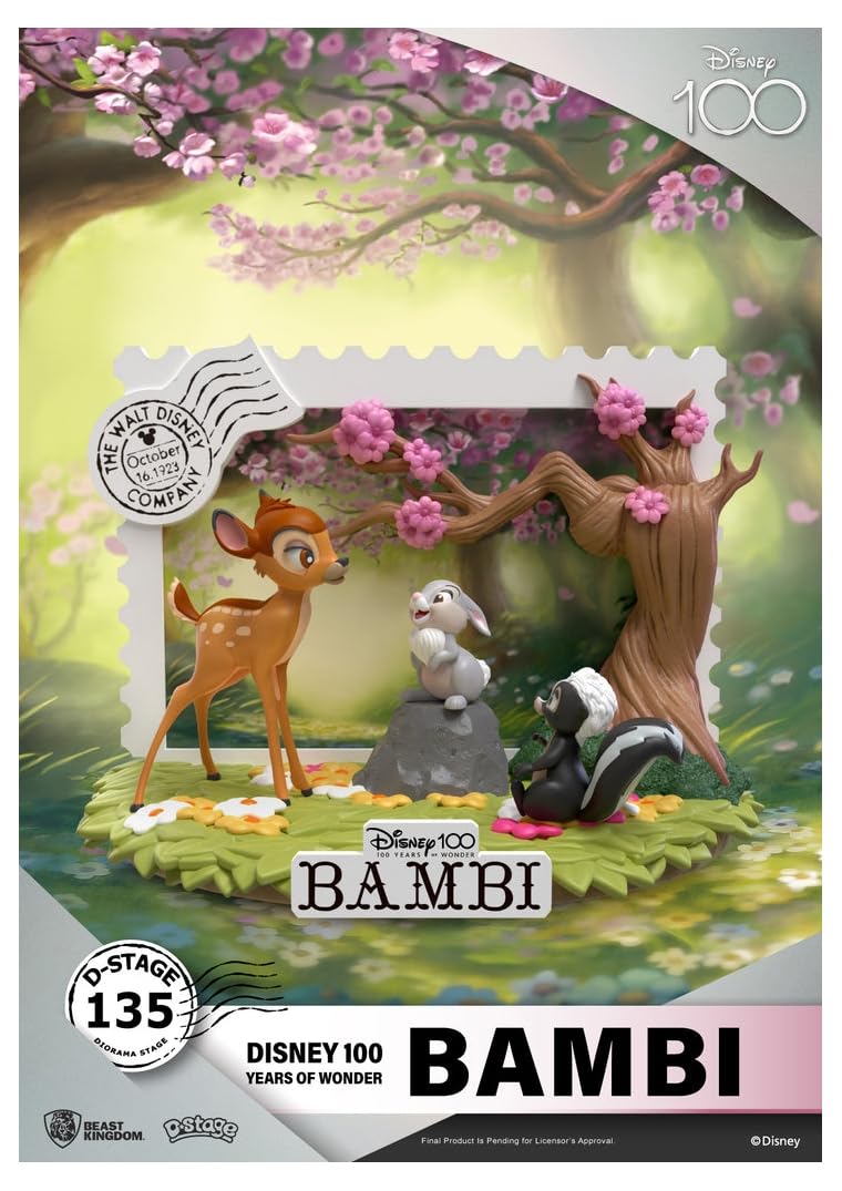 Disney 100th Anniversary D-Stage PVC Diorama Bambi 12 cm
