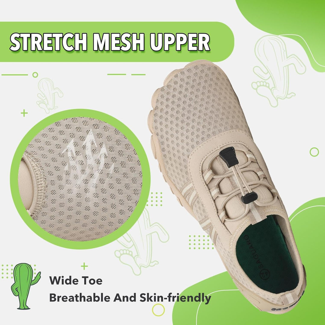 SAGUARO Unisex Barfuss Badeschuhe rutschfeste Barfussschuhe Schnelltrocknende Wasserschuhe mit Drain