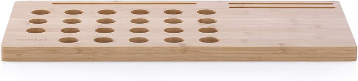 Homede Laptopunterlage 57,5 x 29,5 x 3 cm Laptopständer Knietablett Laptoptisch Luftlöcher Bambus Mi