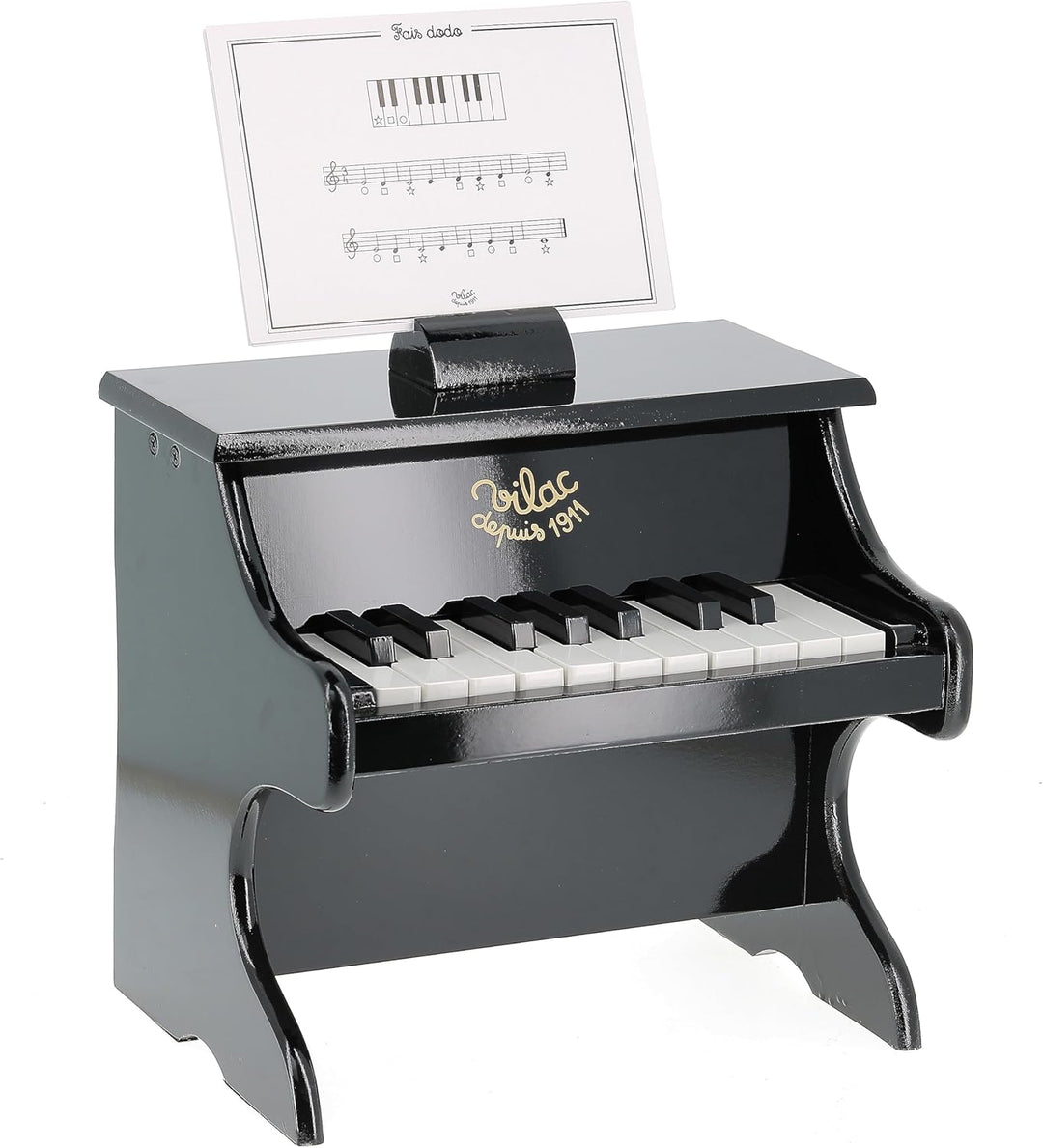 Vilac Klavier, Schwarz, für Kleinkinder, Schwarz