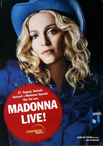 Madonna - Madonna Live, 2003 » Konzertplakat/Premium Poster | Live Konzert Veranstaltung | DIN A1 «