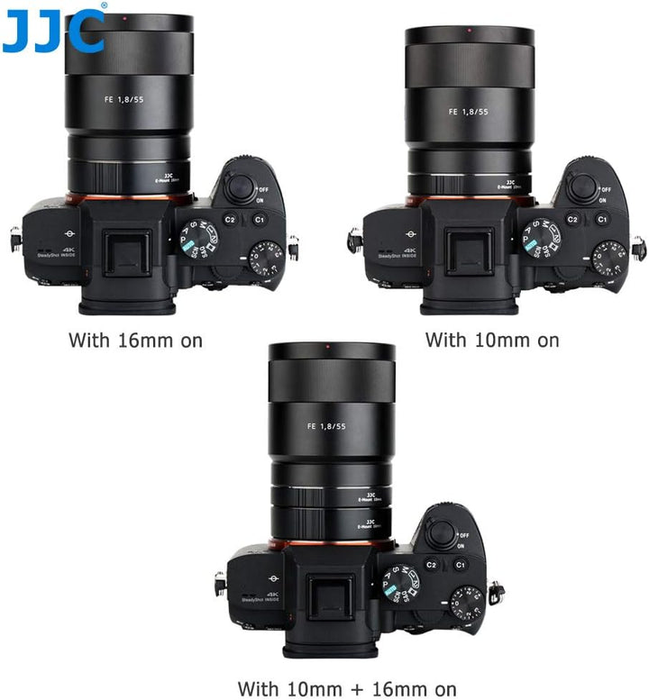 JJC Autofokus-Zwischenringe (AF) mit TTL-Belichtung für Makrofotographie 10mm und 16mm (Passen für S