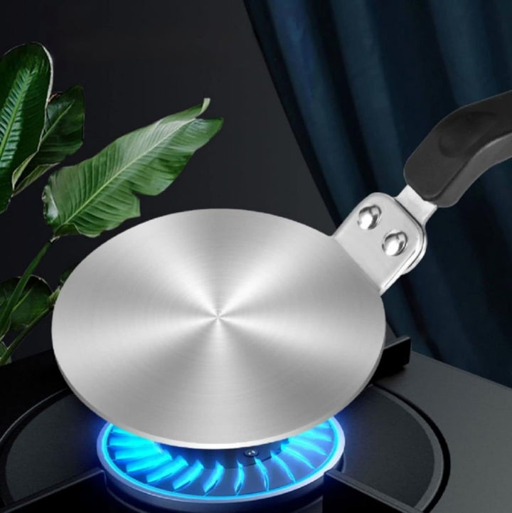 NISPOTDOR Wärme-Induktions-Diffusorplatte, Edelstahl, Wärme-Diffusor, Kochen, Induktion, Adapter, Si