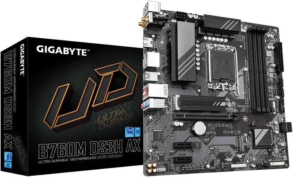 Gigabyte B760M DS3H AX Mainboard (B760,S1700,mATX,Intel)