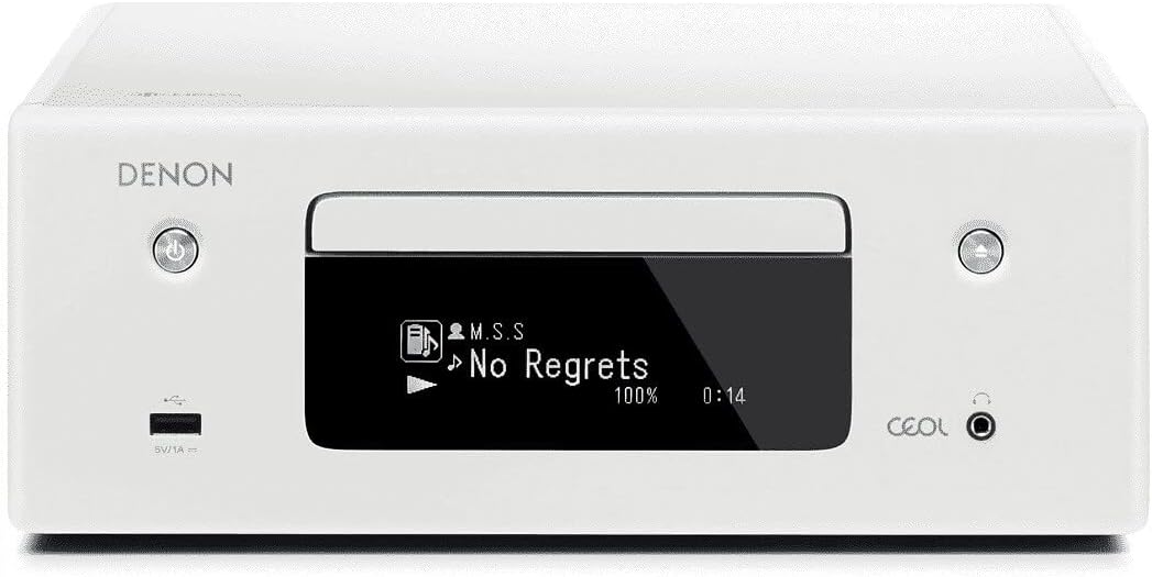 Denon RCD-N10 Kompaktanlage, HiFi Verstärker, CD-Player, Internetradio, Musikstreaming, HEOS Multiro