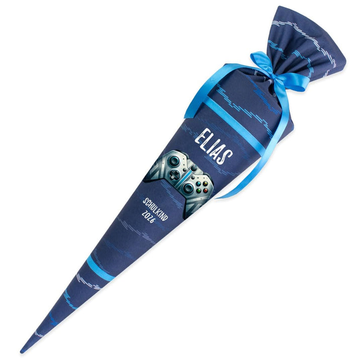 Deine Schultüte aus Stoff Kuschel Velvet Wunschmotiv individualisierbar mit Wunschname personalisier