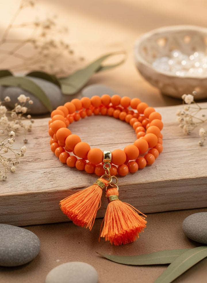 Handmade - Perlen Armband - Damen Wickelarmband - stylischer Schmuck- Sommerarmband - Für jeden Tag