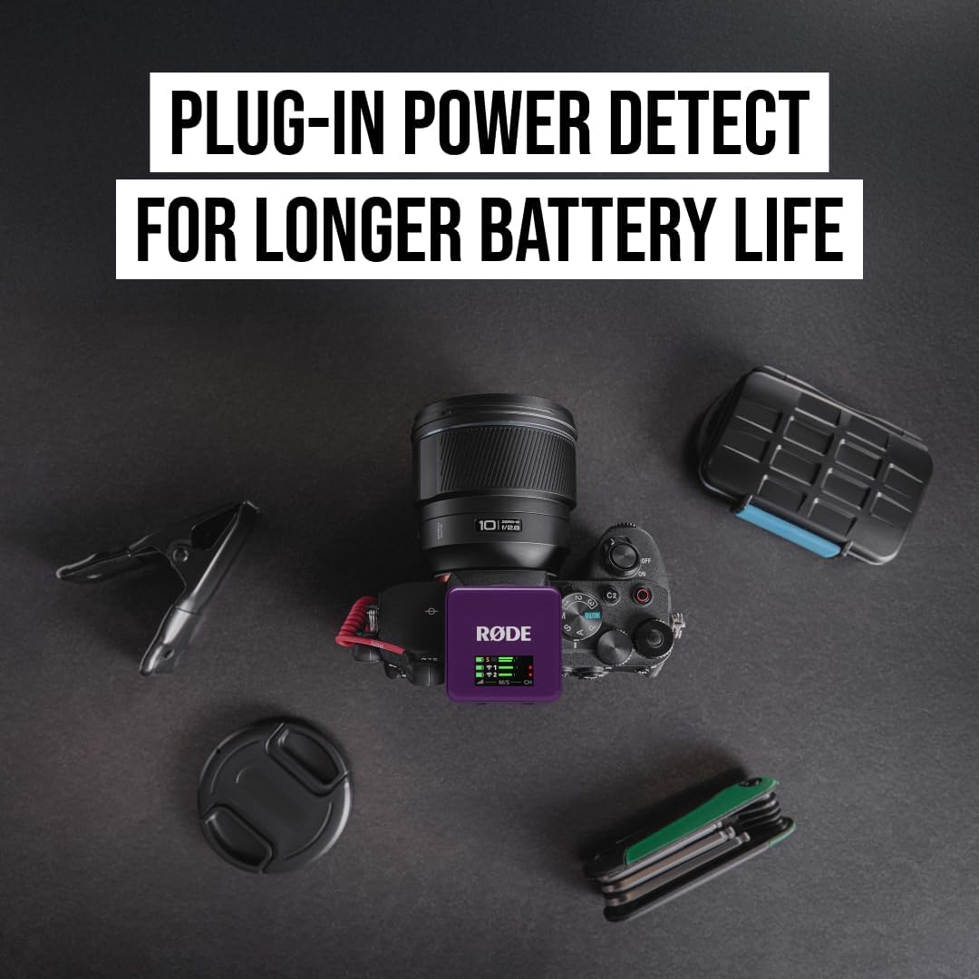 RØDE Wireless GO (Gen 3) – Kompakter kabelloser Mikrofon – Kristallklarer Klang, 32-Bit Float Aufnah