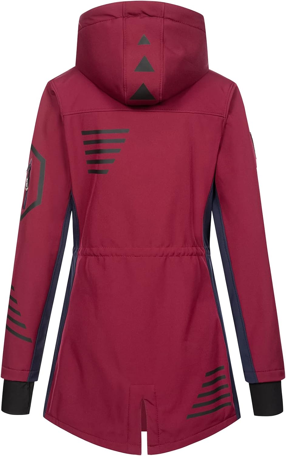 Rock Creek Damen Softshell Jacke Mantel D-491 M Weinrot, M Weinrot