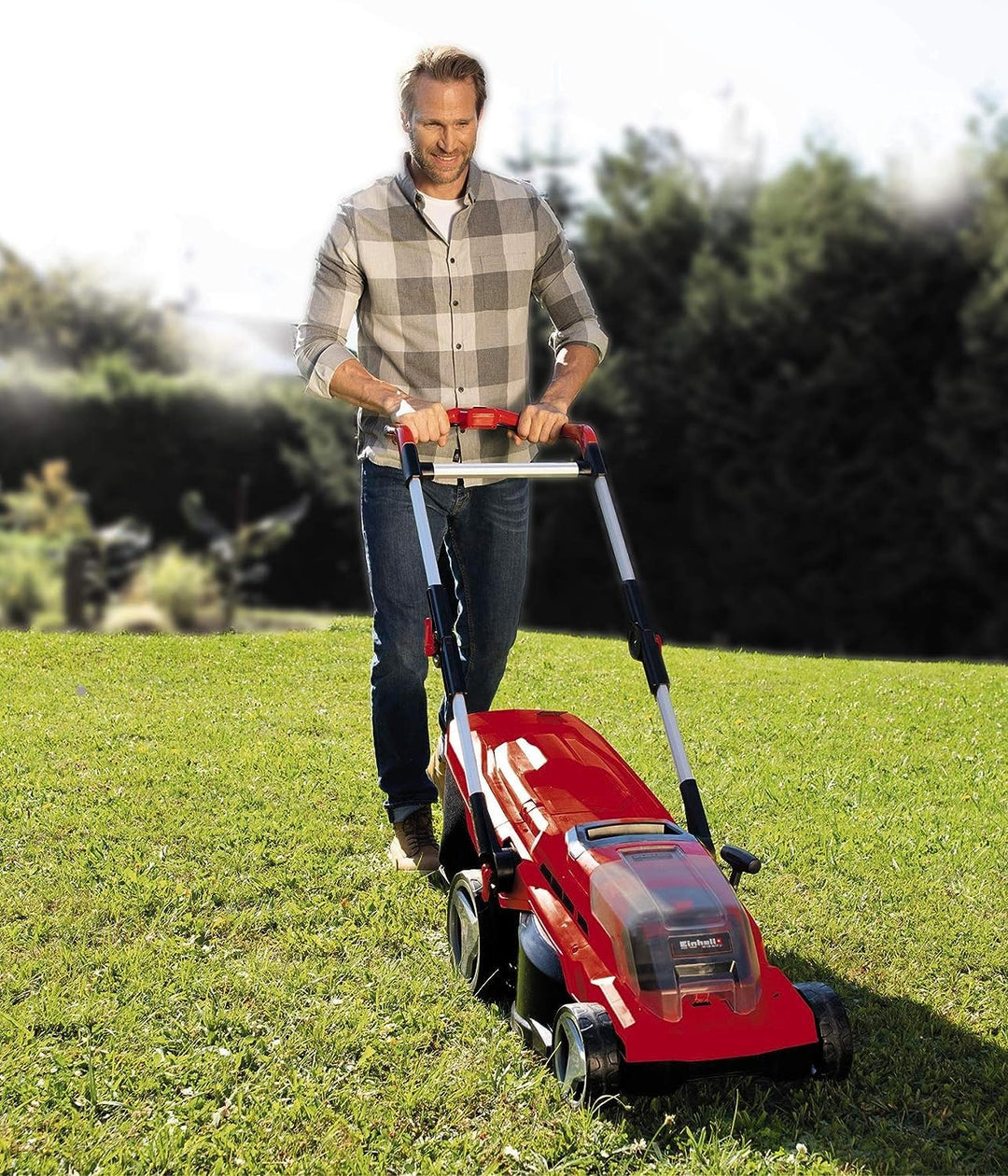 Einhell Akku-Rasenmäher GE-CM 36/37 Li-Solo Power X-Change (36 V, 37 cm Schnittbreite, bis 400 m², 4