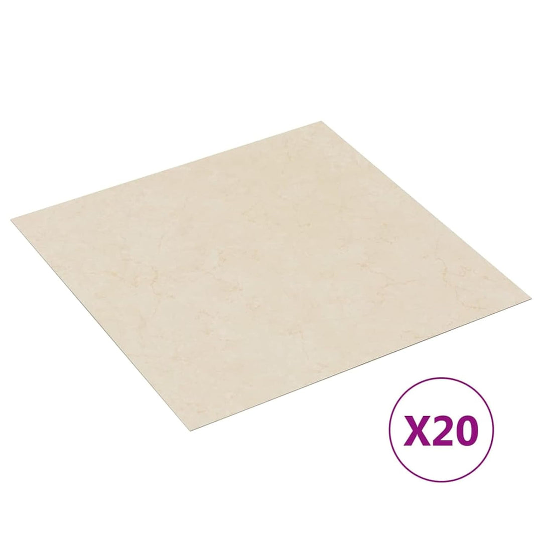 Tidyard 20 STK. PVC-Fliesen Selbstklebend Vinyl-Fliesen Vinylboden Bodenbelag Laminat Dielen Fussbod
