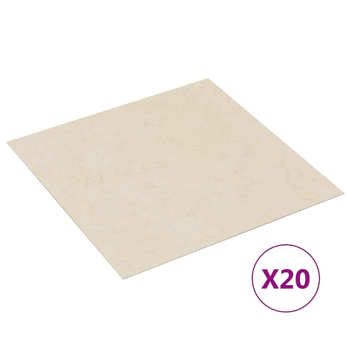 Tidyard 20 STK. PVC-Fliesen Selbstklebend Vinyl-Fliesen Vinylboden Bodenbelag Laminat Dielen Fussbod