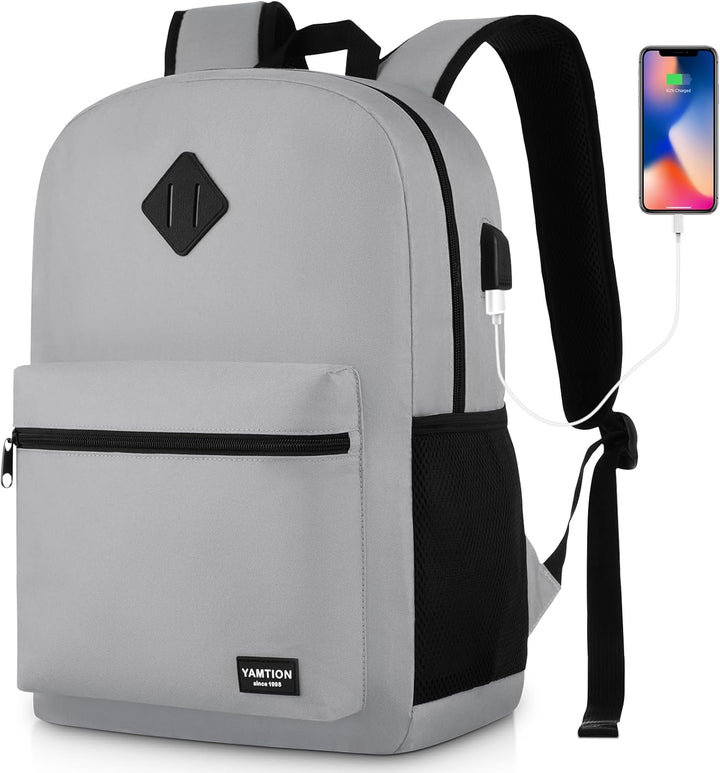 YAMTION 17,3 Zoll Rucksack Herren Schulrucksack Damen,Schulranzen Jungen Teenager Schultasche Mädche