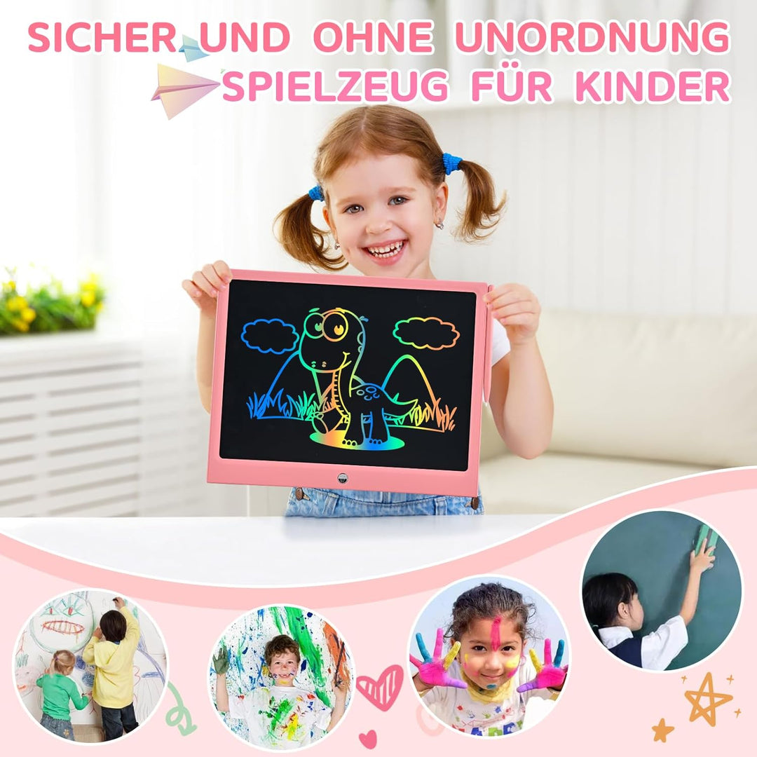15 Zoll LCD Schreibtafel Kinder, RaceGT Schreibtafel Kinder, Maltafel Zaubertafel, Zeichenblock Kind