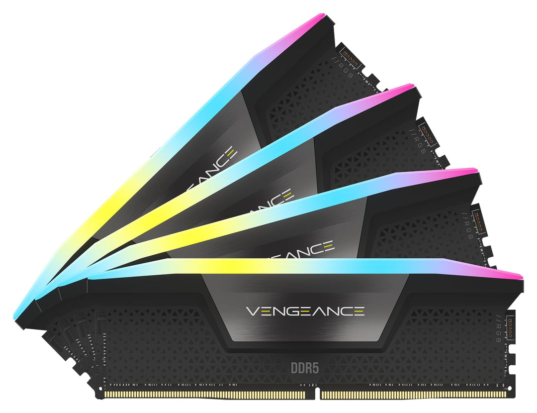 CORSAIR Vengeance RGB DDR5 RAM 128GB (4x32GB) 5600MHz CL40 Intel XMP iCUE Kompatibler Computerspeich