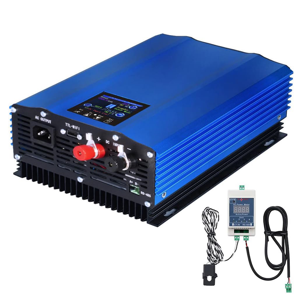 SOGTICPS 1000W Netzanschluss Wechselrichter Leistungsbegrenzer LCD Display DC26-45V Solar Eingang AC
