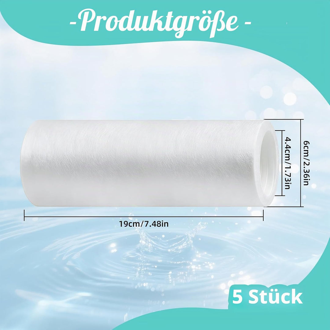 5 Stück Ersatzfilter für Grünbeck Wasserfilter FS 1, 80 µm Feinfiltration | Water Filter Ohne Schutz