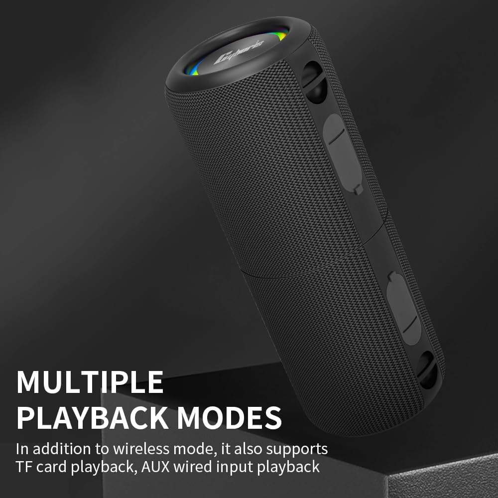 CYBORIS 2 Tragbarer Bluetooth Lautsprecher, Wasserdicht, Split Wireless, 20W Stereo-Sound, 24h Spiel