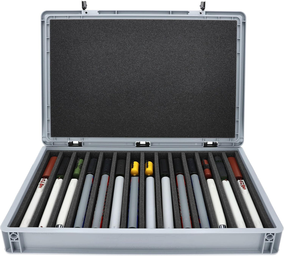 Feldherr Eurobox 60 x 40 cm Set für Modelleisenbahnen - Spur TT - 14 Fächer - Schaumstoffeinlage für