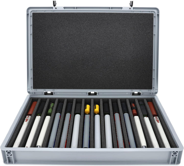 Feldherr Eurobox 60 x 40 cm Set für Modelleisenbahnen - Spur TT - 14 Fächer - Schaumstoffeinlage für