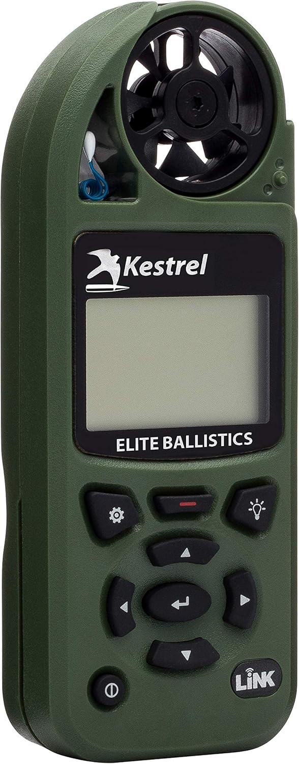 Kestrel Elite Wettermesser mit Ballistik und Bluetooth-Link LiNK Enabled Braunoliv
