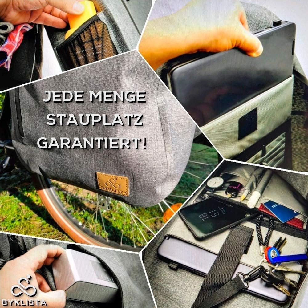 BYKLISTA NEU Fahrradtasche Rucksack wasserdicht + Laptopfach & eBook – Fahrradrucksack gross [21L] -