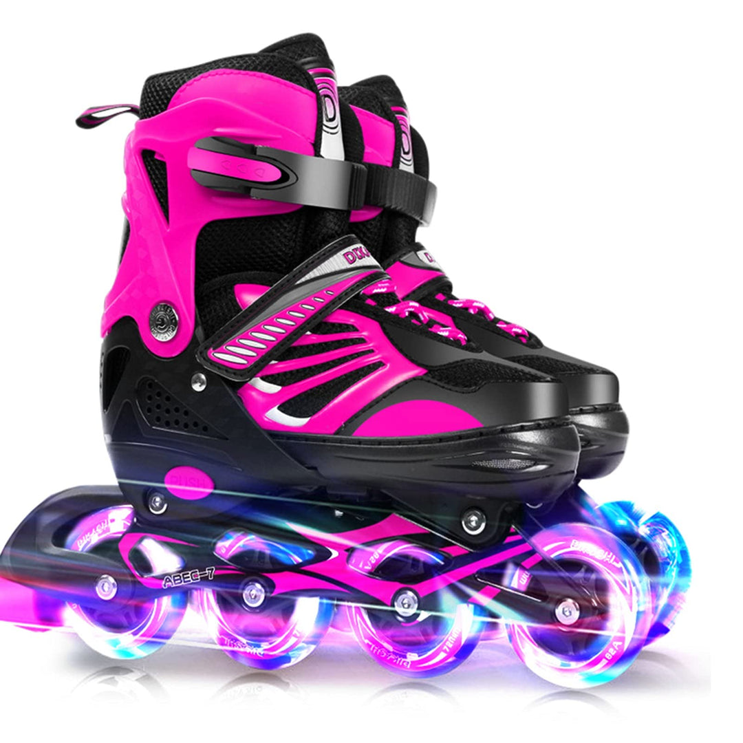 Lixada Inline Skates Kinder Vestellbare Inliner mit beleuchteten PU Rädern Rollschuhe Geschenk für K