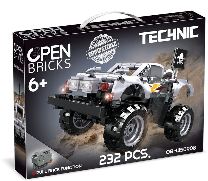 OPEN BRICKS - Monster Truck Silver OB-WS0908 STK, STK