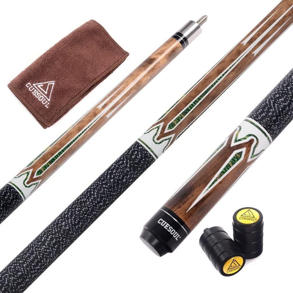 CUESOUL 58 Zoll 19 1/2 Oz Jointed Maple Billiard-Lache-Stichwort CSTB001 11.5MM Queue Spitzen, CSTB0