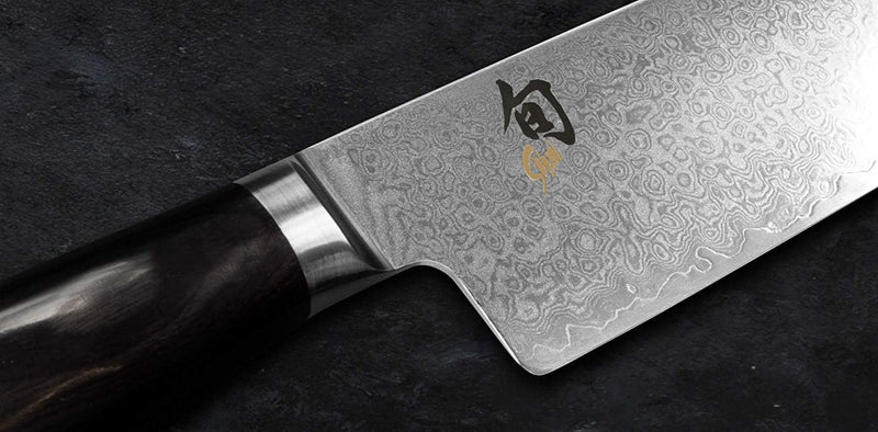 Kai Shun Premier Tim Mälzer Minamo Santoku TMM-0702, ultrascharfes Japanisches Santoku Messer, Damas