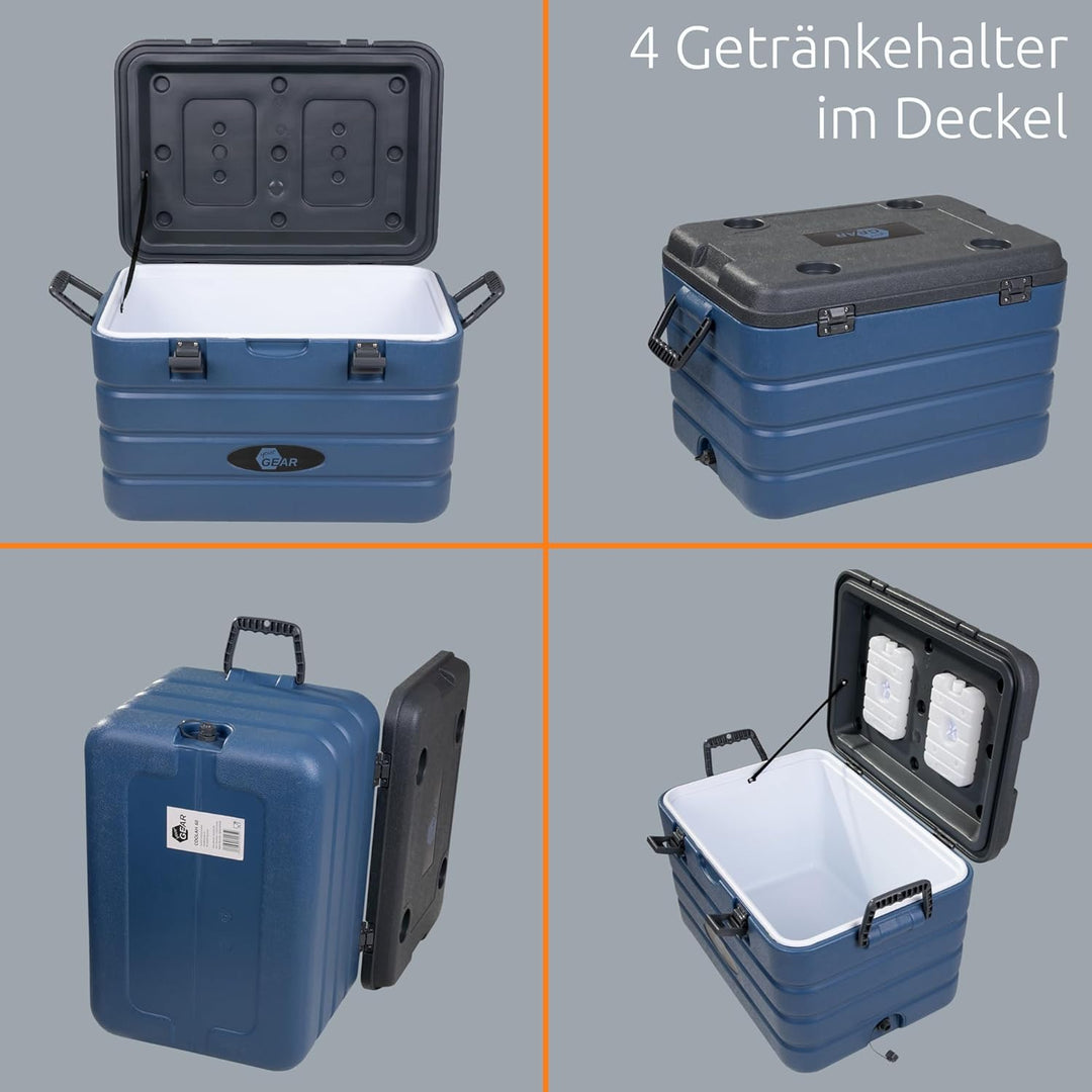 your GEAR Coolah Kühlbox - 4 Grössen - 10, 30, 40, 60 Liter - passiver Kühlbehälter, 47 Std. Kühllei