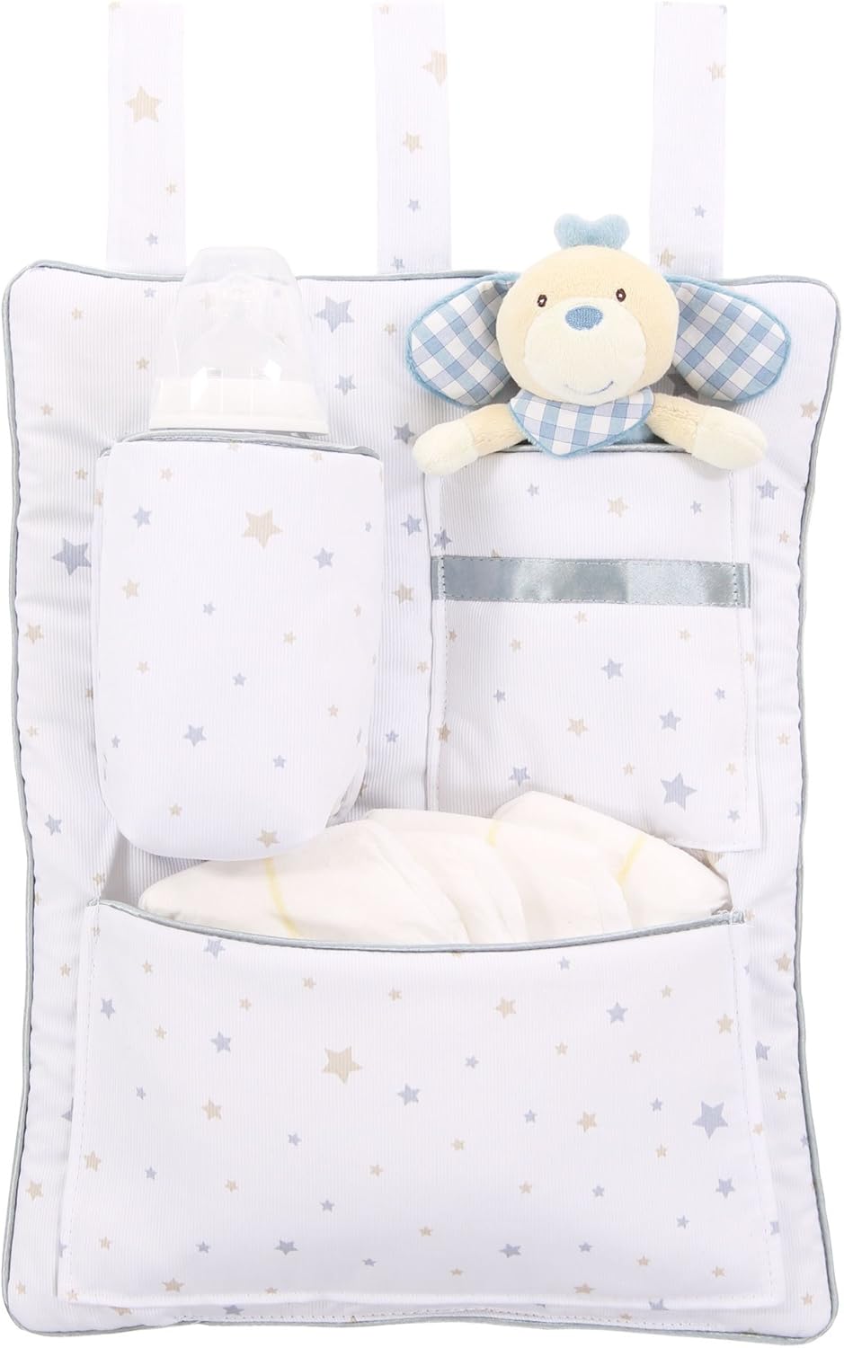 babybay Utensilo für alle Modelle, weiss Sternemix sand/azurblau, Weiss Sternemix Sand/Azurblau
