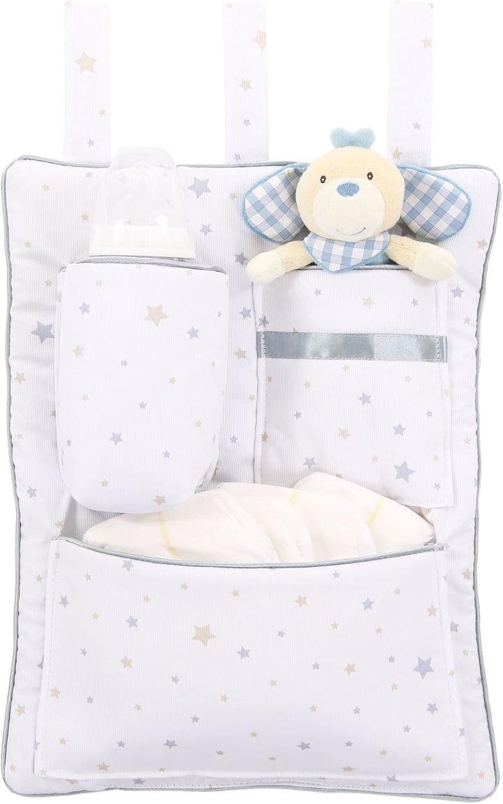 babybay Utensilo für alle Modelle, weiss Sternemix sand/azurblau, Weiss Sternemix Sand/Azurblau