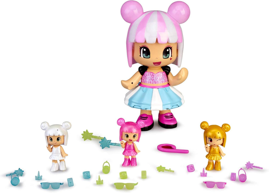 Pinypon Magic Secret Code, grosse Figur mit 30 cm voller Überraschungen für Jungen und Mädchen von 4
