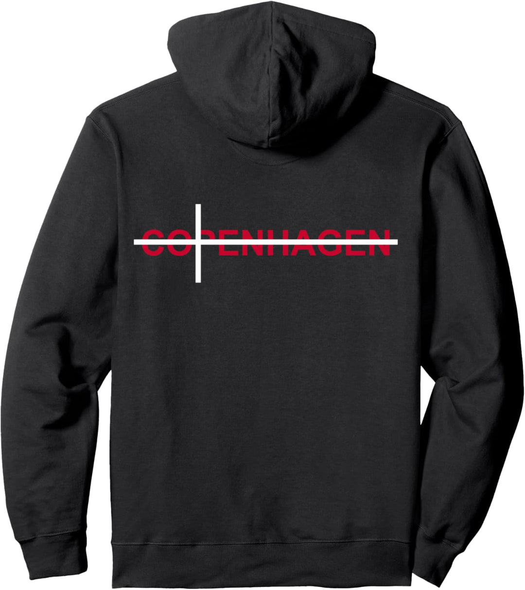 Copenhagen Kopenhagen Souvenir Dänemark Dänische Flagge Pullover Hoodie