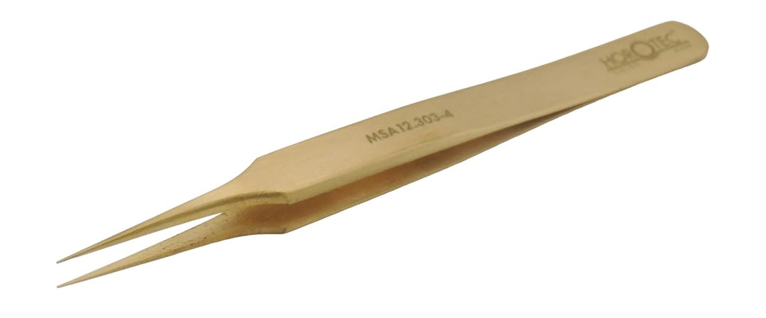 KD89 Horotec MSA12.303 Präzisions-Pinzette für Uhrmacherkunst aus Messing, hervorragende Verarbeitun