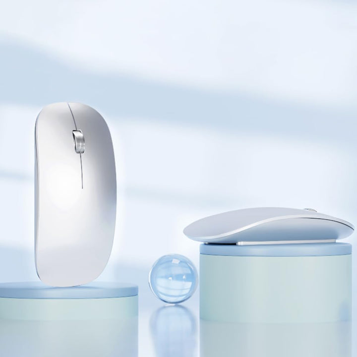 Uiosmuph U30 Bluetooth Maus Kabellose, Wiederaufladbare Leise (BT5.1+ BT5.1+ USB) Funkmaus Laptop Wi