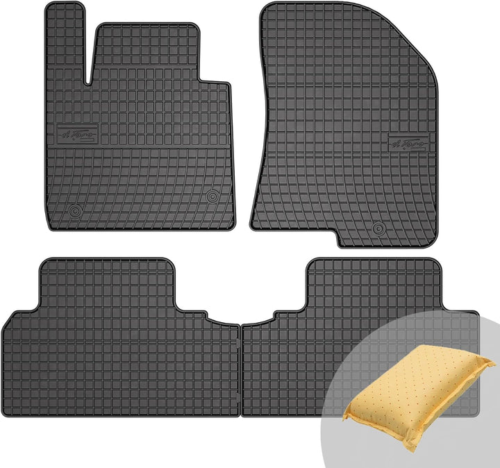 FROGUM EL Toro Gummimatten Ganzjähriges-Set von Autofussmatte Auto Fussmatten für Kia Carens IV 2013