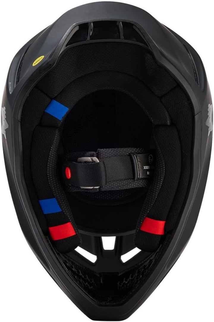 Fox Motocross-Helm V3 Solid - Matt Schwarz Schwarz L, Schwarz L
