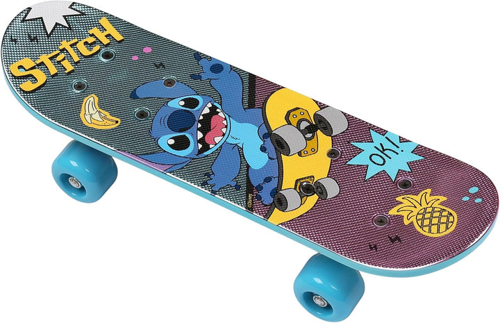 Paw Patrol Chase Holz Skateboard für Jungen 61cm, rutschfestes Brett 20-50kg Stitch, Stitch