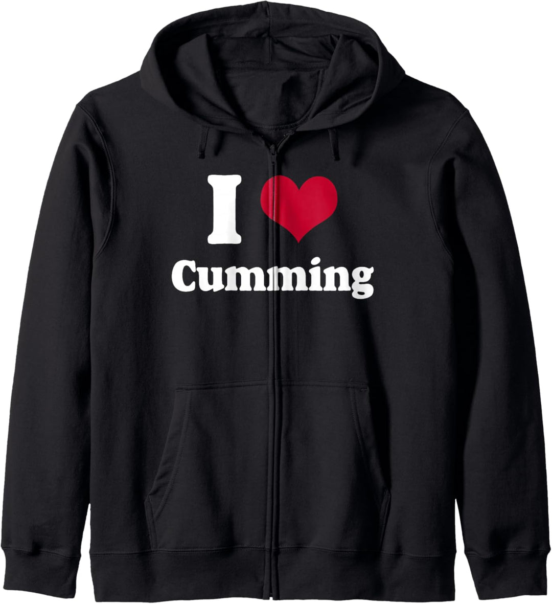 I love cumming - I heart cumming Kapuzenjacke